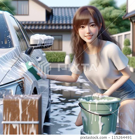 Woman to wash 115264491