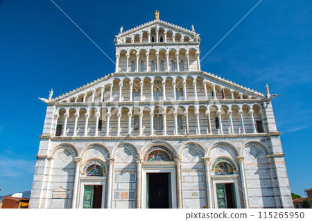 The city of Pisa in Italy, with the Leaning Tower of Pisa 115265950