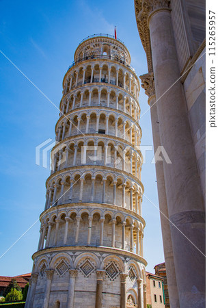 The city of Pisa in Italy, with the Leaning Tower of Pisa 115265957