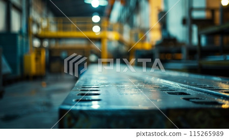 Abstract blurred factory or stock 115265989