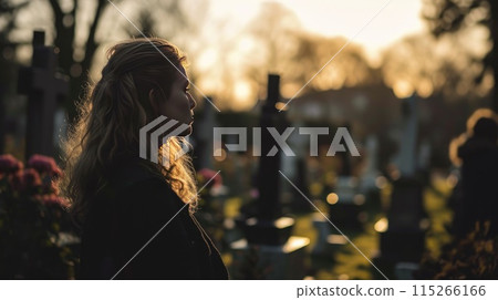 Death, funeral and coffin 115266166