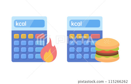Calories burned and calories taken 115266262