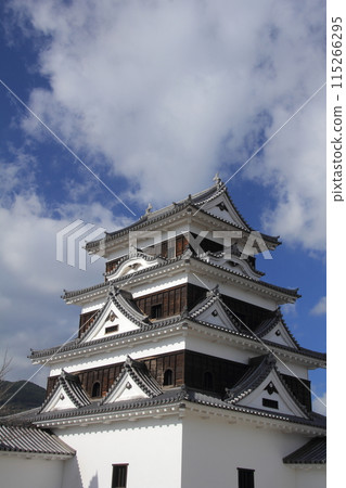 愛媛縣大洲市，晴天的大洲城 115266295