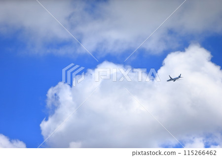 Blue sky and white clouds image 115266462
