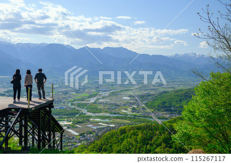 A breathtaking view [From Mt. Nagamine, Azumino City] 115267117