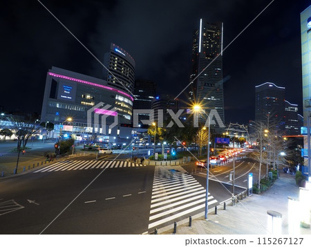 神奈川縣櫻木町車站夜景3月 115267127