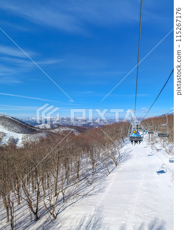 Nekoma-ga-take Ski Resort - View from the lift connecting the north and south areas Nekoma-ga-take Ski Resort - View from the lift connecting the north and south areas 115267176