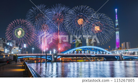 隅田川花火大會夏季形象活動煙火[東京都、台東區～墨田區] 115267805