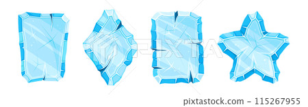 Ice Shaped Elements for Game and Web Design Vector Set Ice Shaped Elements for Game and Web Design Vector Set 115267955