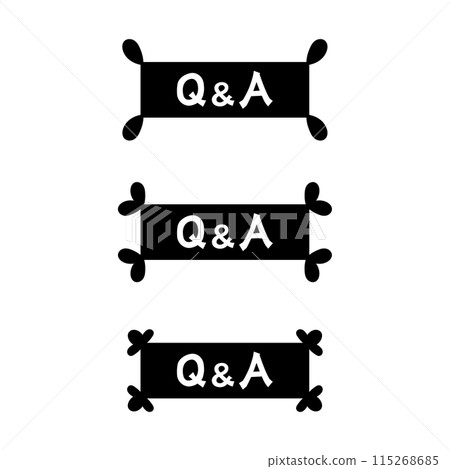 A simple Q&A frame set A simple Q&A frame set 115268685