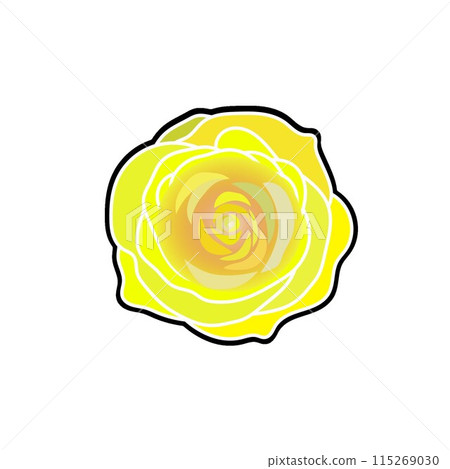 Illustration of yellow roses - Stock Illustration [115269030] - PIXTA