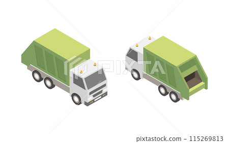 icon, isometric, truck 115269813