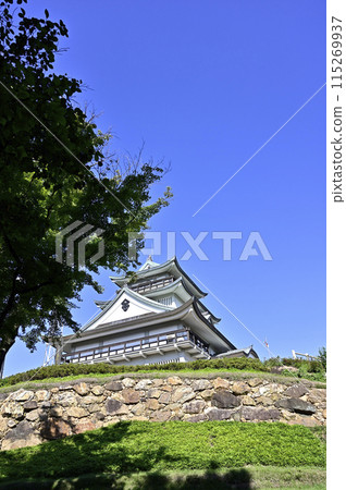信長建造的石牆（重建）和小牧山城（模擬天守閣） 115269937