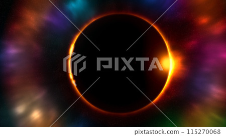 日食的圖像插圖 日食的圖像插圖 115270068