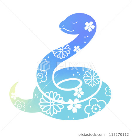 Year of the Snake - Cute snake illustration 115270112