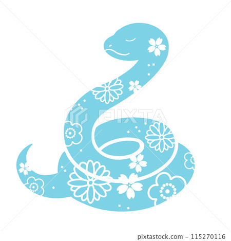 Year of the Snake - Cute snake illustration 115270116