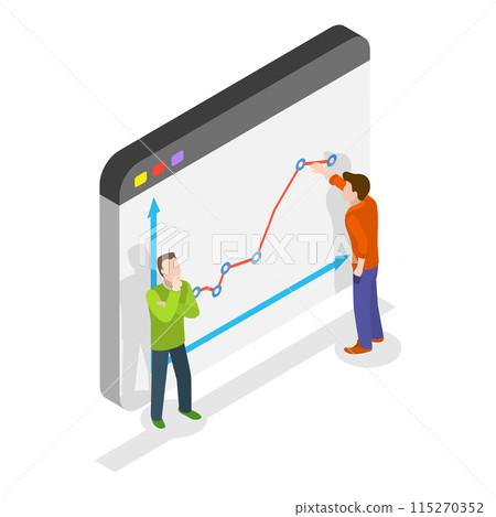 3D Isometric Flat Illustration of Financial Investment, Financial Analysis and Stock Market. Item 3 3D Isometric Flat Illustration of Financial Investment, Financial Analysis and Stock Market. Item 3 115270352