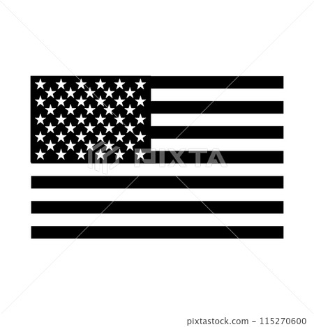 Black and white American flag - USA Flag - US Flag Cut File - American Flag- 4th of July Stencil - Distressed American Flag US Vetarans 115270600