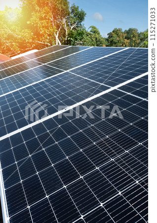 Solar panel array installation 115271033