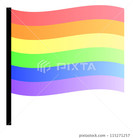 Six-color rainbow flag 115271257