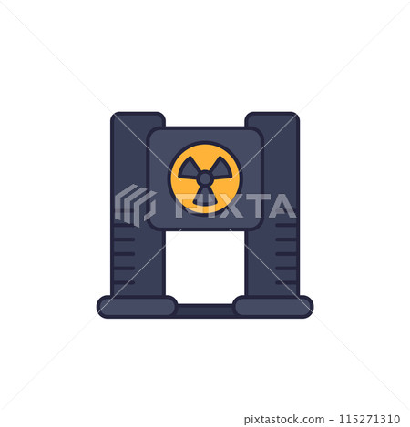 X-ray machine, radiology icon with outline 115271310