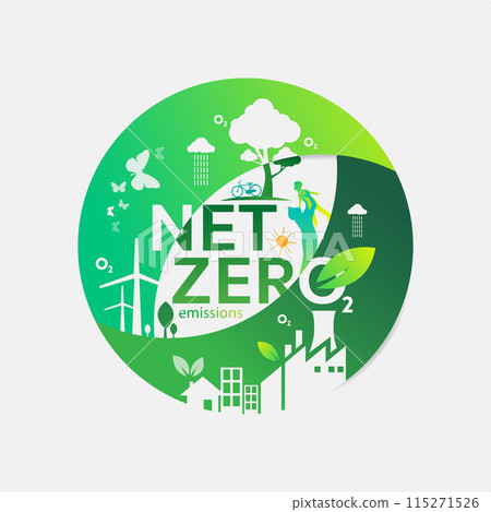 Net zero and carbon neutral concept , Carbon Neutrality 115271526