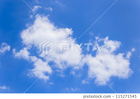 Blue sky and white clouds Background material 115271545