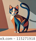 A cat with blue eyes 115271918