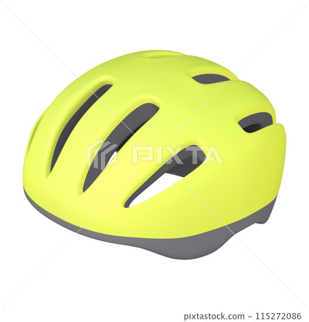 Bicycle accessories illustration material: Helmet (1_3) Yellow Bicycle accessories illustration material: Helmet (1_3) Yellow 115272086