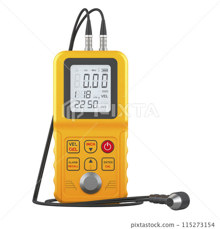 Ultrasonic Thickness Gauge, 3D rendering 115273154