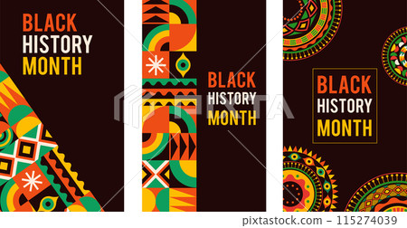 Black History Month background, banner, poster and template design Black History Month background, banner, poster and template design 115274039