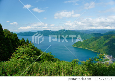 Lake Biwa as seen from Shizugatake 115274897