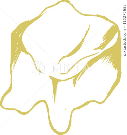 融化奶油的線條畫插圖 融化奶油的線條畫插圖 115275685