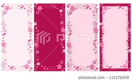 Cute star pattern template, vertical 19.5:9 Cute star pattern template, vertical 19.5:9 115276209