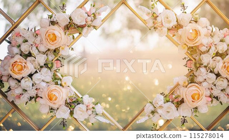 Rose garden style frame 115278014