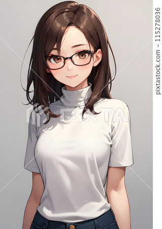 woman with glasses 115278036
