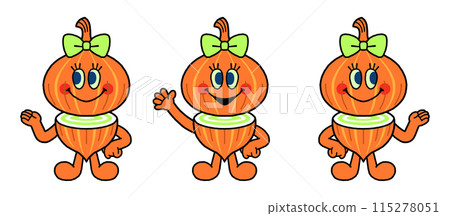 Onion girl Onion girl mascot character 115278051