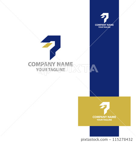 Modern and sophisticated letter P initial signal logo design. Modern and sophisticated letter P initial signal logo design. 115278432