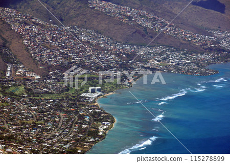 Aerial view of Kahala Aerial view of Kahala 115278899
