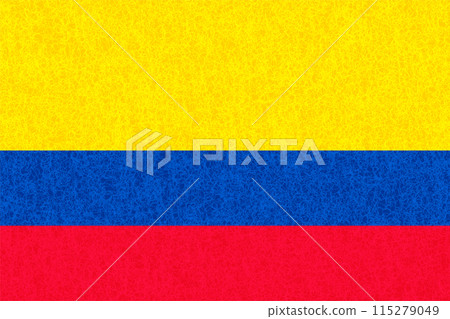 哥倫比亞國旗水彩背景 115279049