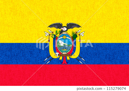 Ecuador country flag watercolor background 115279074
