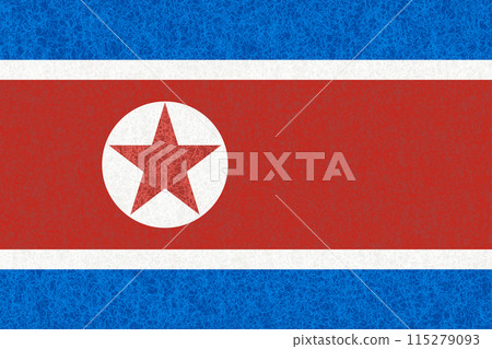 North Korea country flag watercolor background 115279093