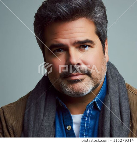 一個中年男人用慈祥的眼神看著你 115279314