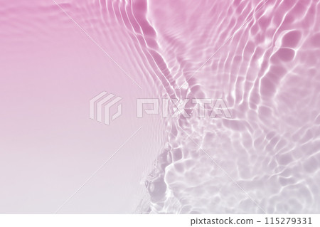 Water wave pink white summer texture background 115279331