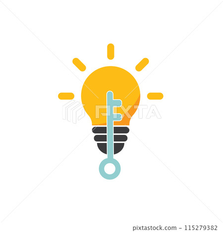 Idea icon flat design Idea icon flat design 115279382