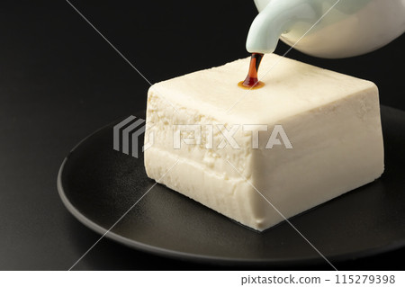 Firm tofu with soy sauce Firm tofu with soy sauce 115279398