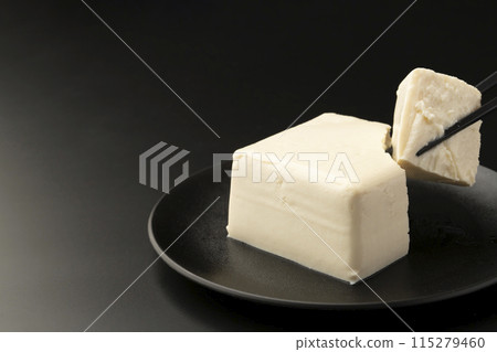 Firm tofu, chopsticks, chopsticks up Firm tofu, chopsticks, chopsticks up 115279460