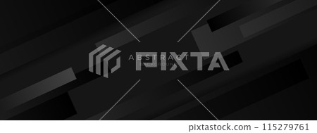 Modern black banner background. Vector abstract graphic design banner pattern background template. 115279761