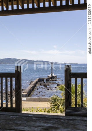 View from the gazebo at Sezumezaki Observatory [Minamishimabara City, Nagasaki Prefecture] 115280659
