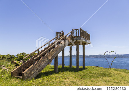 Sezumezaki Observatory, located at the southern tip of the Shimabara Peninsula [Minamishimabara City, Nagasaki Prefecture] 115280680